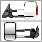 Set of 2 LED Chrome Towing Side Mirrors for Chevy Silverado (2014–2020)
