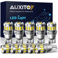 10X T10 LED License Plate Light Bulbs for Various Vehicles (6000K White)