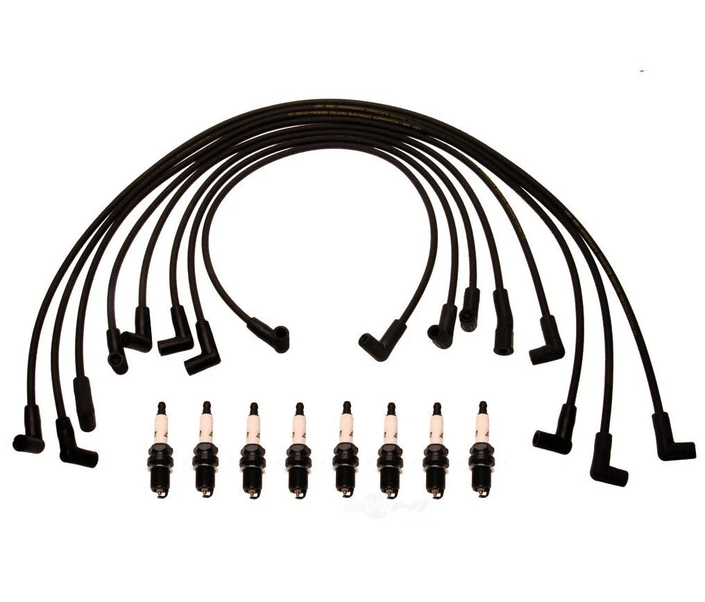 Ignition Wire Set 8 for Chevy 5.7 V8 (1996–2002) ACDelco Spark Plugs Kit