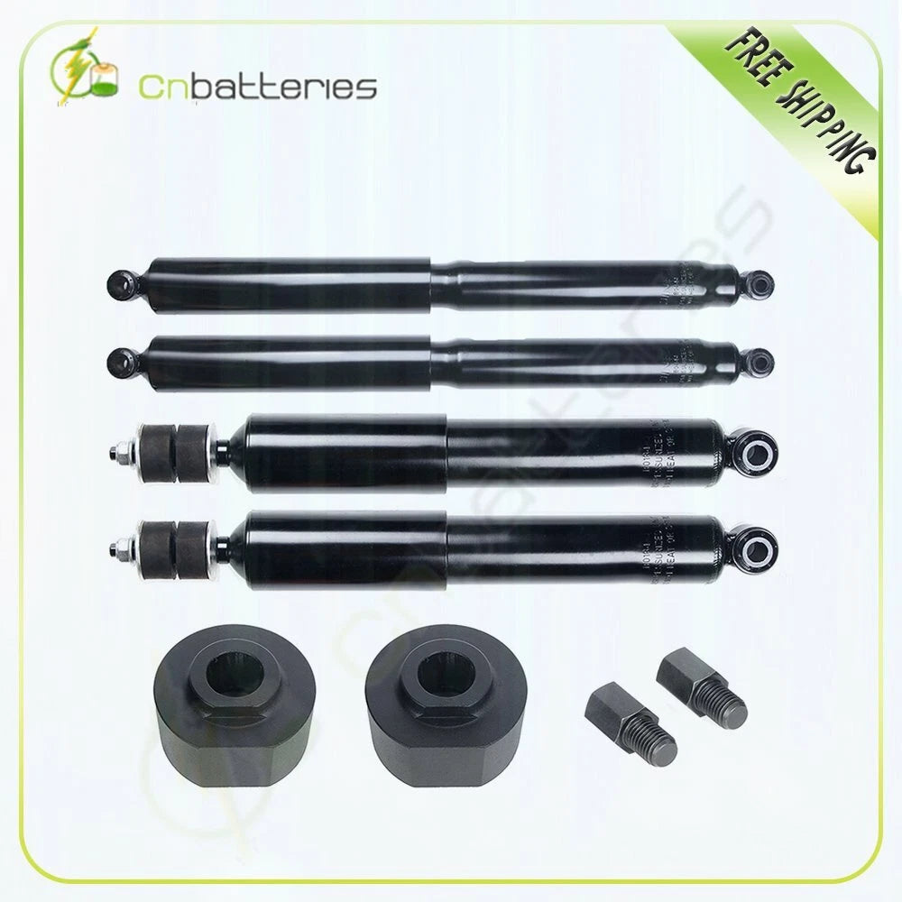 2X Front Leveling Kit & 4X Struts Shocks for Ford F-250/F-350 Super Duty (2005–2023)
