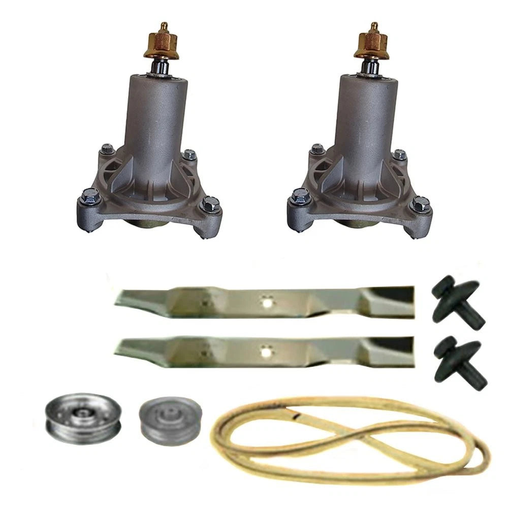 Mower Deck Rebuild Kit for (Includes 2 Spindles, 2 Blades)