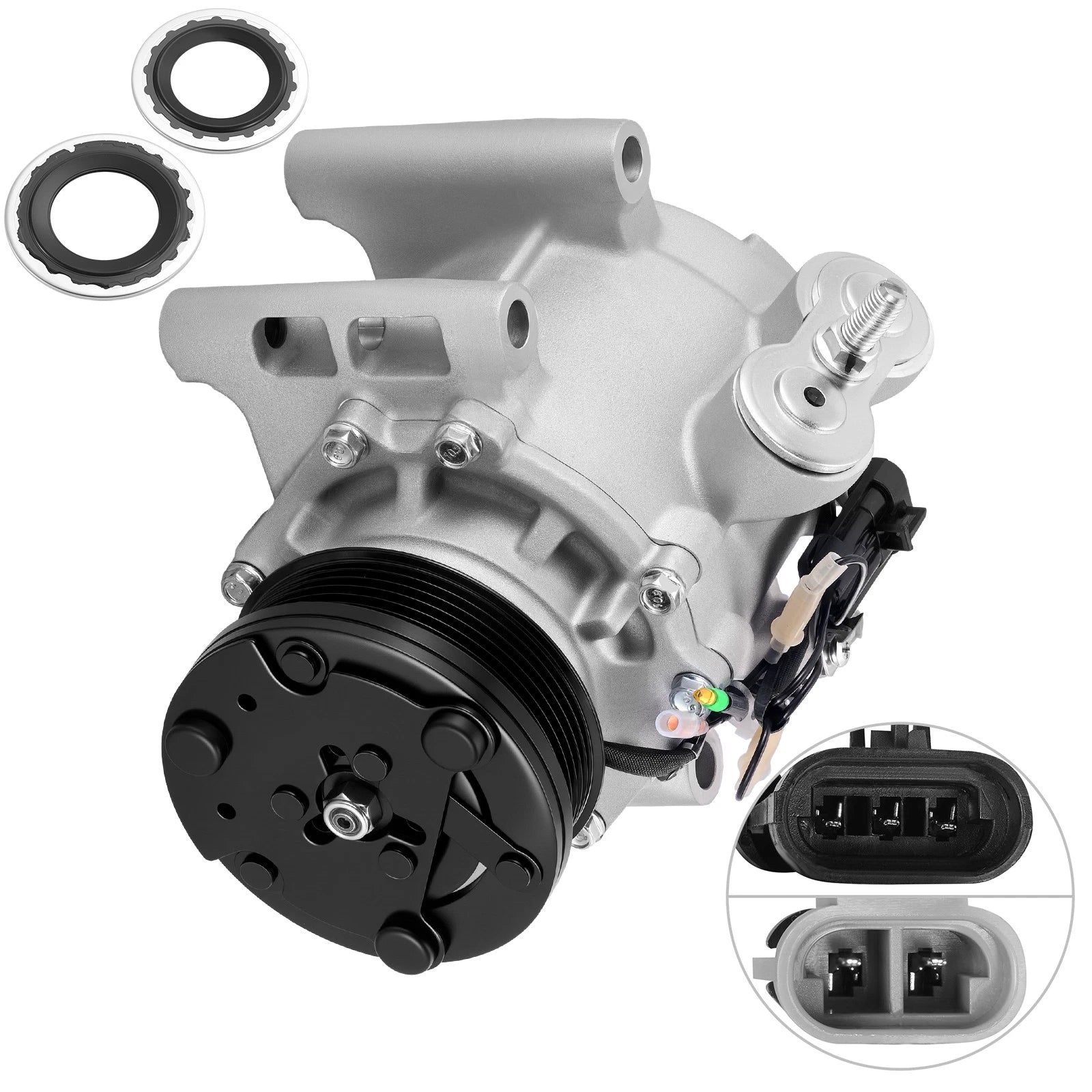 A/C Compressor with Clutch for GMC Envoy XL 2002–2006 CO 4910AC