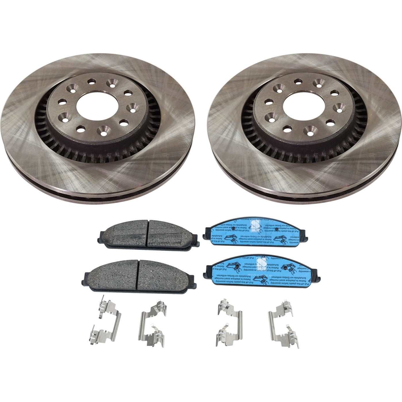Front Brake Disc and Pad Kit for Ford Five Hundred, Freestyle (2005–2007)