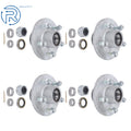 Set of 2 Galvanized Hubs for Boat Trailer (3500lb Axle)