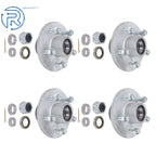 Set of 2 Galvanized Hubs for Boat Trailer (3500lb Axle)