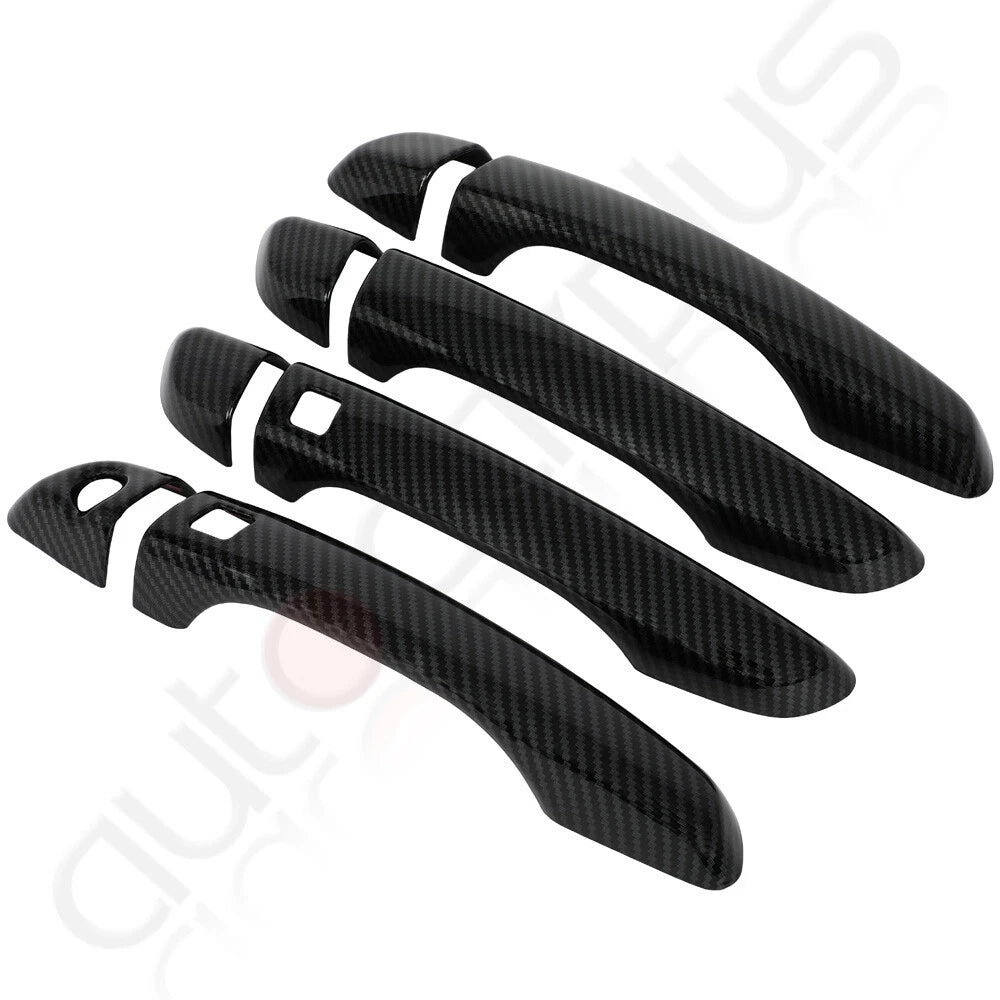 Set of 2 Carbon Fiber Door Handle Covers for Hyundai Elantra (2017–2020)