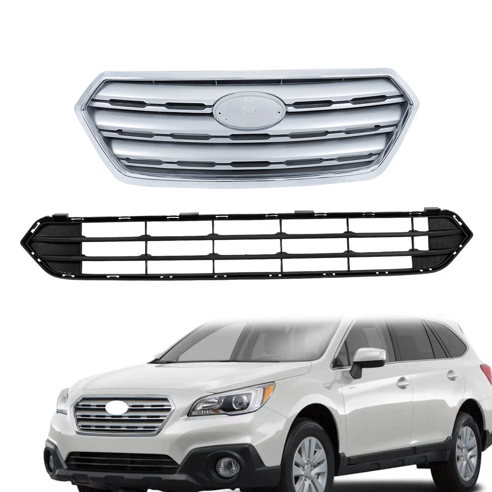 Set of 2 Bumper Grilles for Subaru Outback (2015–2017)