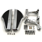 Chrome Shark Fin Defiance Passenger Floorboard Mounting Bracket for Touring (1993–Present)
