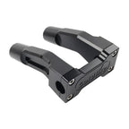 Black 6'' Pullback Handlebar Risers Clamp for Harley 1'' Handlebar
