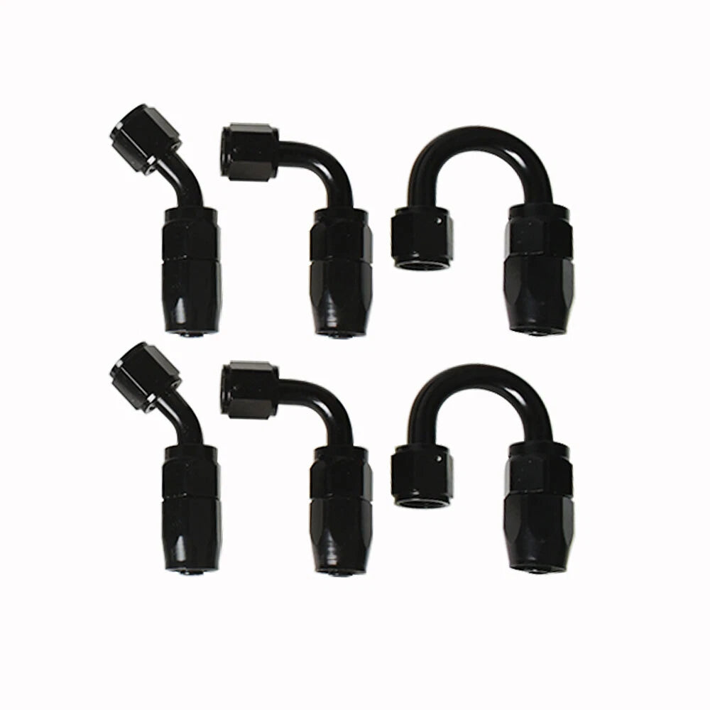 Braided Fuel Hose Line & Swivel Hose End Fitting Kit for Universal