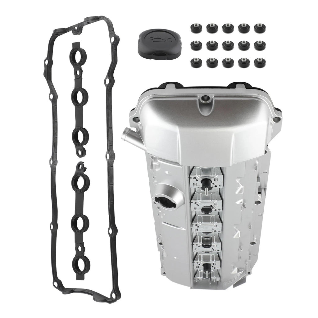 Aluminum Valve Cover w/ Gasket for BMW 525i 528i 325i 328i X5 Z3 (1996–2006)