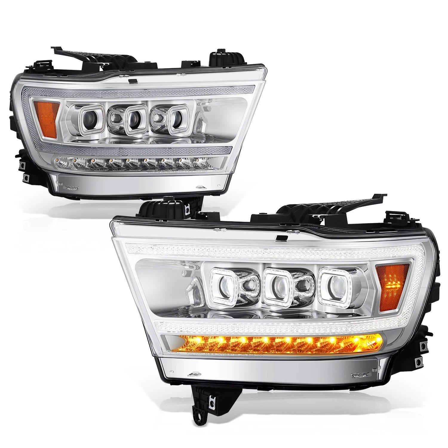 Full LED Sequential Signal Projector Headlights for Ram 1500 (2019–2024)