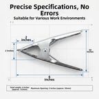 6 Inch Manual Fabric Clamp for Accurate Seam Allowance Control