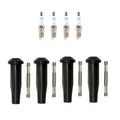 Set of 4 Bosch Double Platinum Spark Plugs & NGK Coil Boots for Escape Focus (2001–2012)
