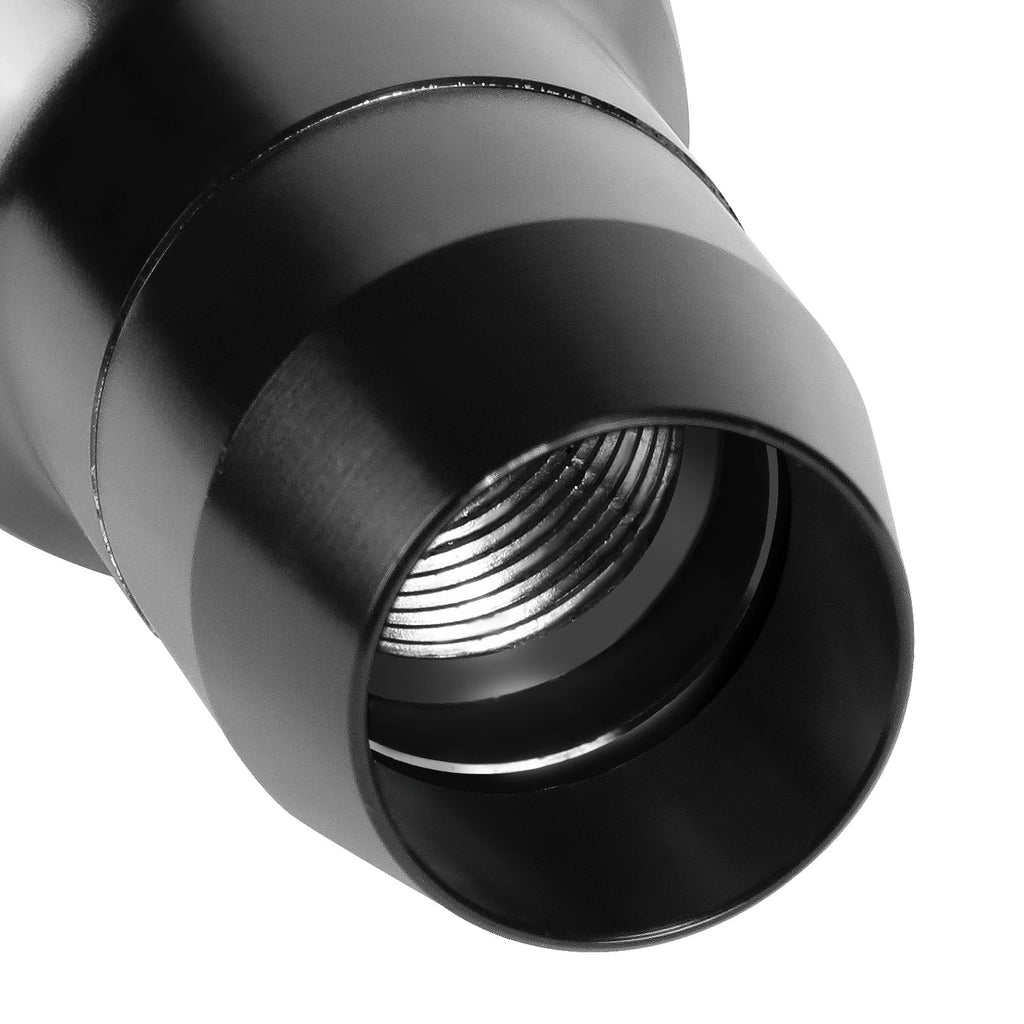 Shift Knob for Universal Fit (J2) - Aluminum Barrel Type, Black
