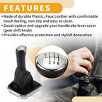 6 Speed Gear Shifter Knob with Cover for VW Polo (2014–2017)