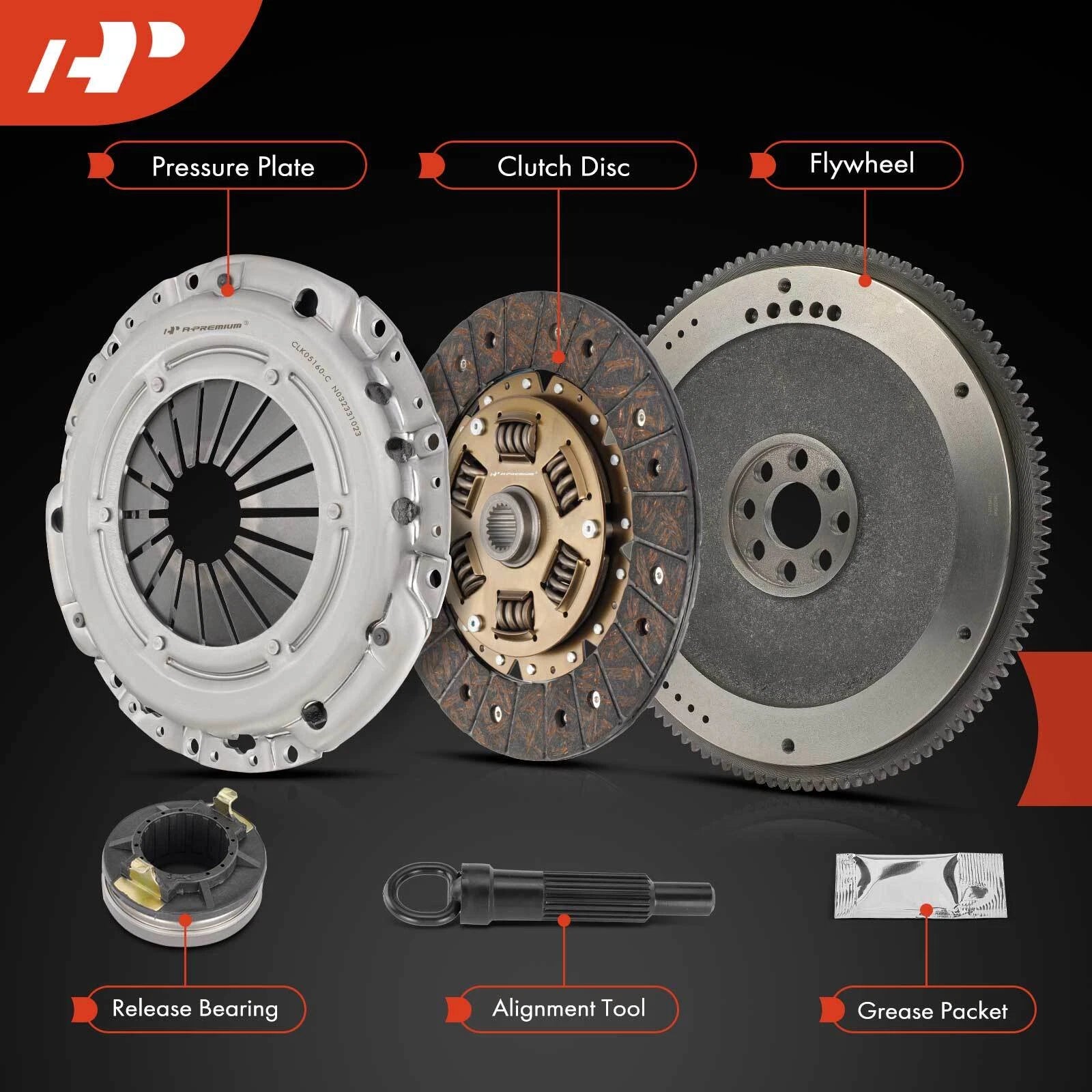 Clutch Kit with Flywheel for Hyundai Elantra (2007–2012) Kia Soul