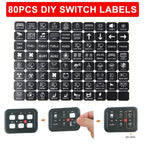 6 Gang On/Off Switch Panel for Automotive with 7 Color LED Lights