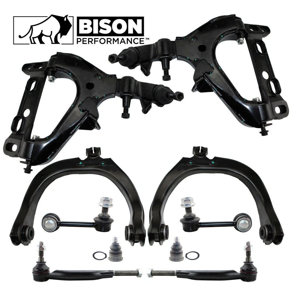 10pc Control Arms Sway Bars Tie Rods Kit for Chevy GMC
