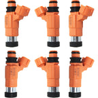 Set of 6 Fuel Injectors for Chevy Mitsubishi Eclipse Dodge Stratus Sebring