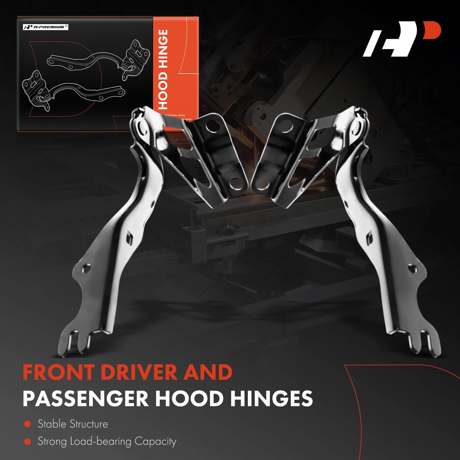 Hood Hinge Set for Scion iA & Toyota Yaris (2016–2020)
