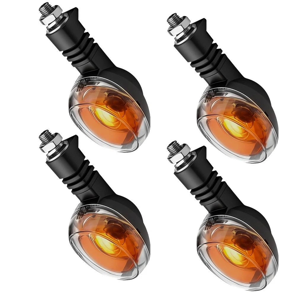 Set of 4 Clear Turn Signal Indicator Lamps for Buell X1 (1999–2002) Blast (2000–2010)
