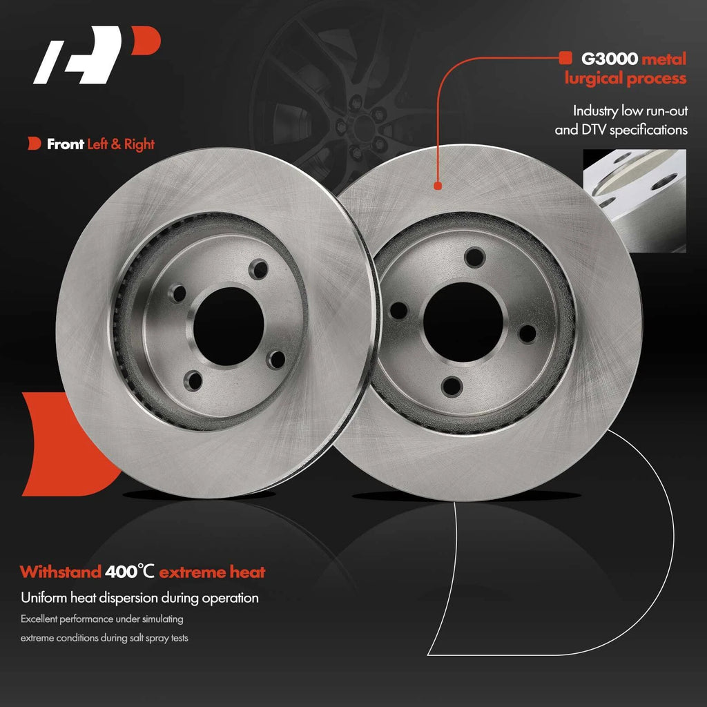 Front Disc Brake Rotors for Nissan Versa (2012-2019)