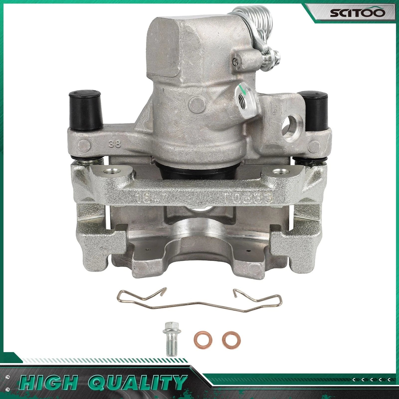 Rear Left Brake Caliper w/ Bracket for Ford EcoSport (2018–2020) & Focus (2012–2018)