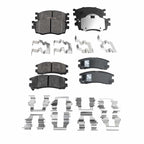 Set of 4 Ceramic Brake Pads for Chrysler Sebring Coupe (2001–2005)