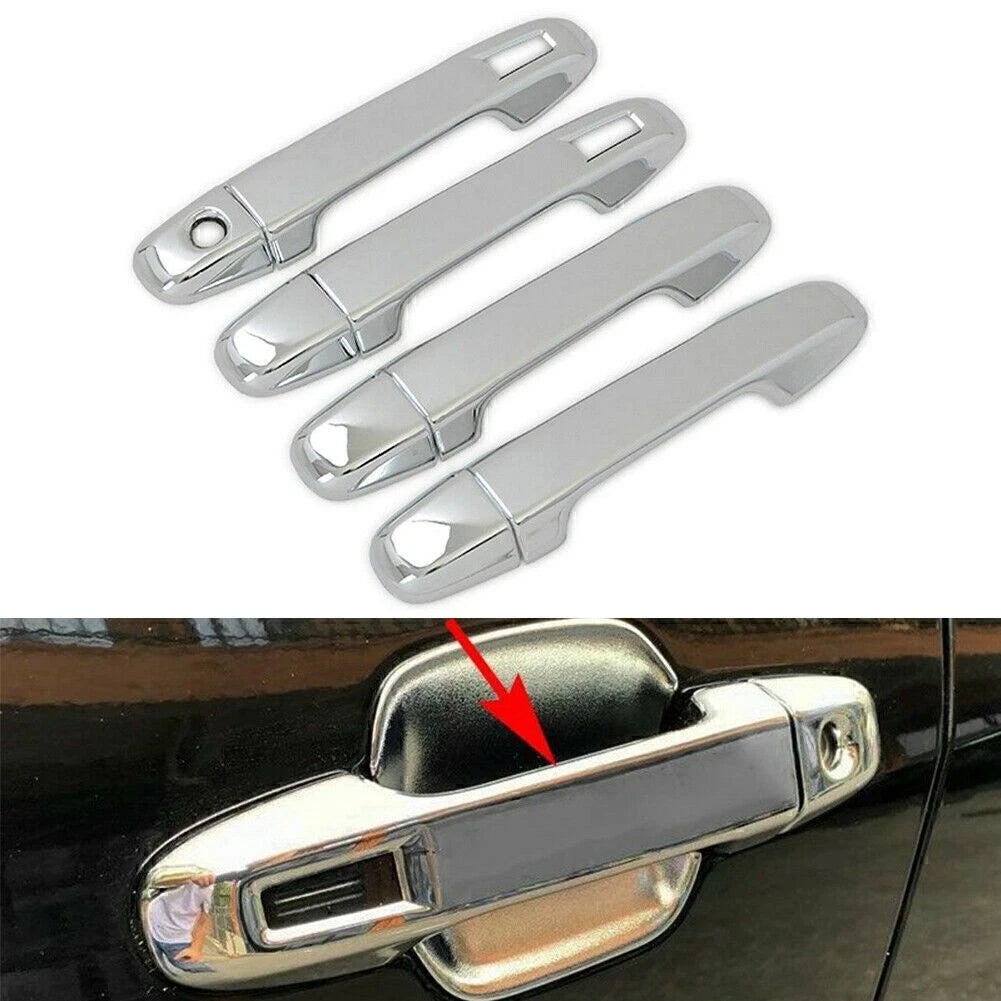 Set of 8 Chrome Exterior Door Handle Cover Trim for Subaru Forester (2019–2022)