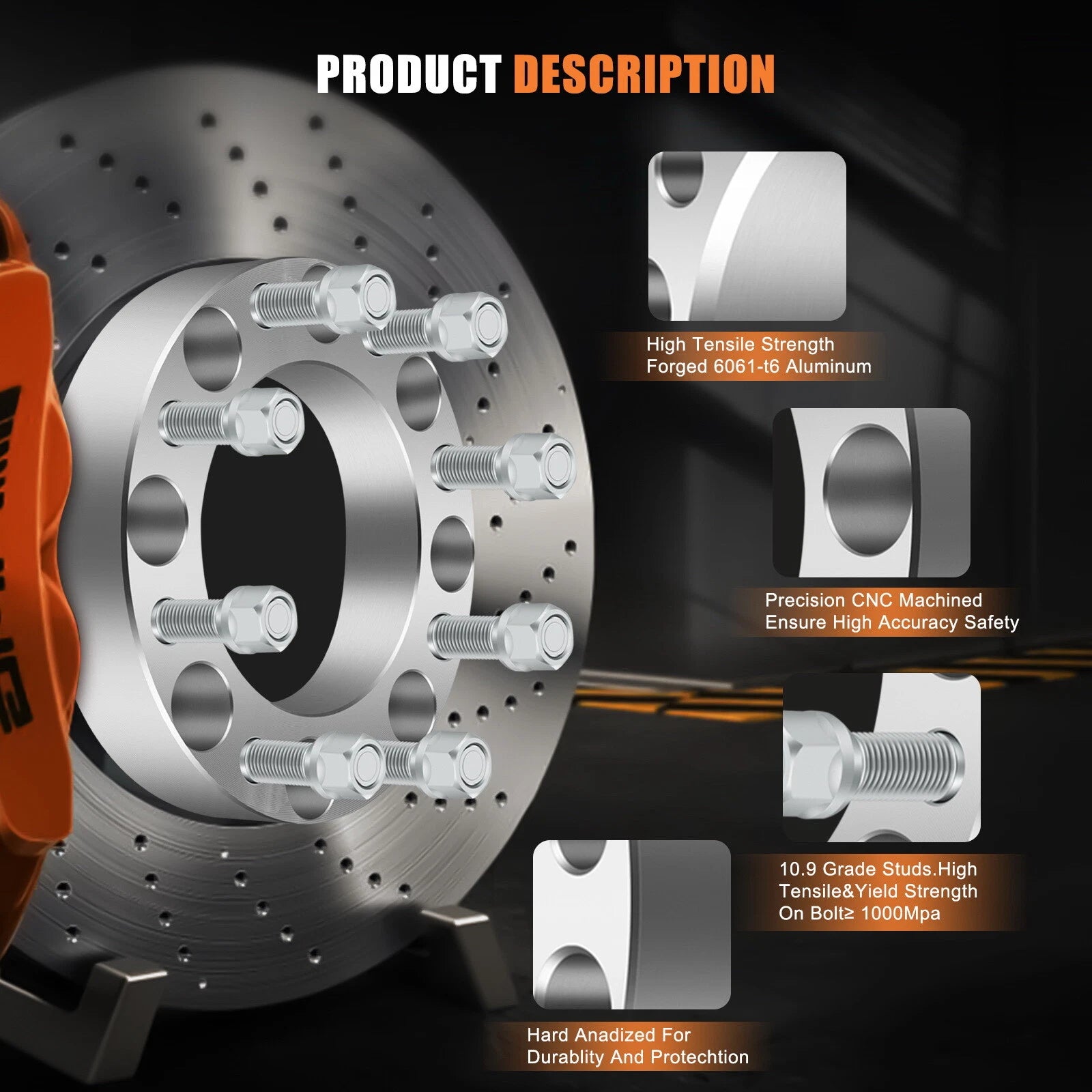 2X 1.5" Wheel Spacers for Ford F-250 F-350 Super Duty (1999–2002)