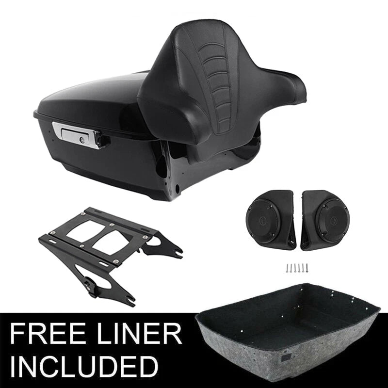 Trunk Backrest Speakers Mount Rack for Harley Road Glide (2014–2026)