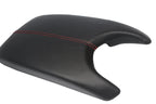 Leather Console Lid Armrest Cover for Cadillac ATS (2013–2019) Red Stitch