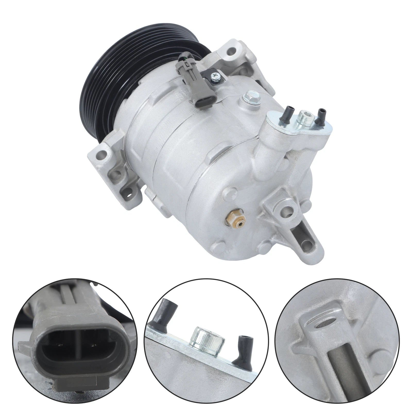 A/C Compressor with Clutch for Chevy Equinox (2010-2011) GMC Terrain (2010-2015) 2.4L
