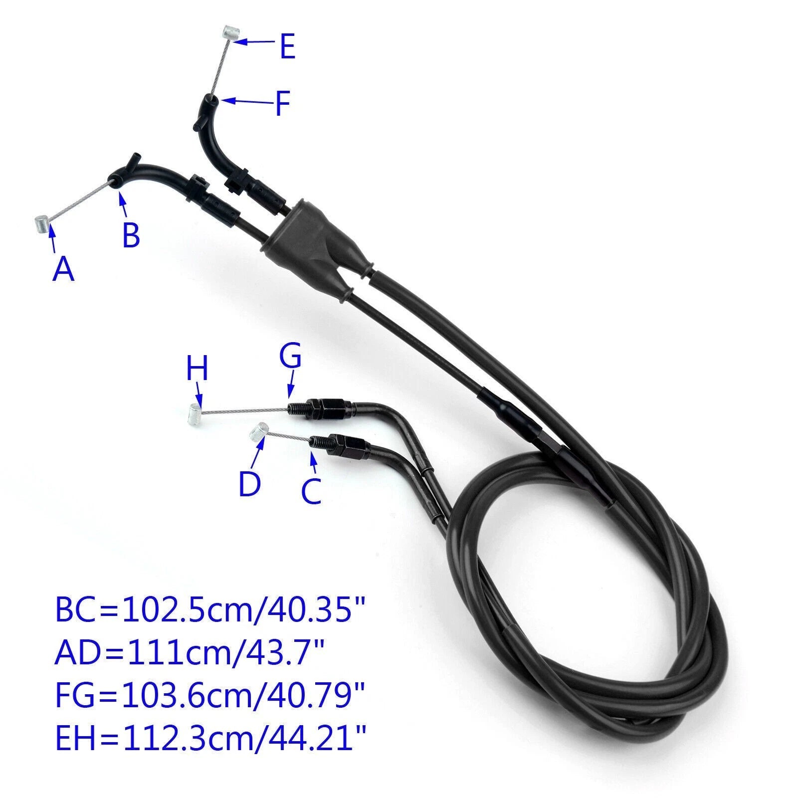 Throttle Cable for Yamaha MT-09 MT09 (2014–2017) Black