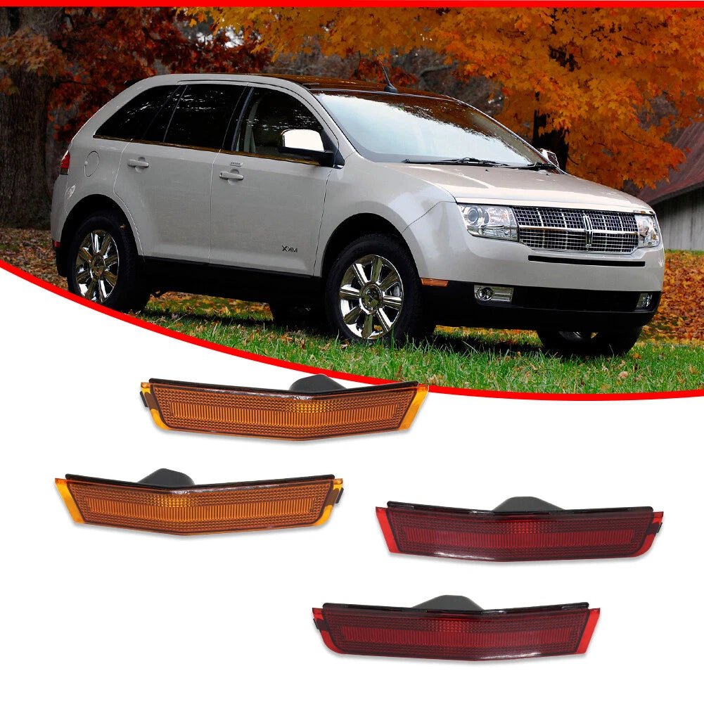 Set of 4 Side Marker Light Lamp Assemblies for Lincoln MKX (2007–2010)