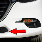 Front Bumper Lower Grille Tow Eye Covers for Mazda 3 (2017-2018)