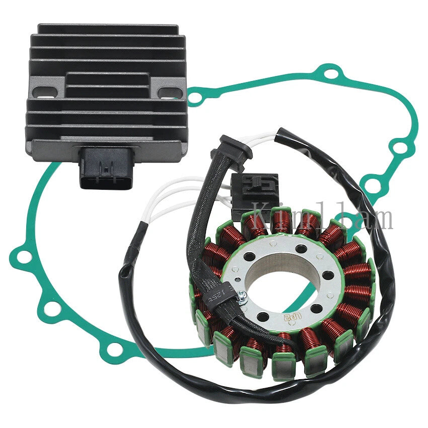 Stator Coil, Regulator, Gasket for Kawasaki ZR750 Z750 (2007–2012), ZR1000 Z1000 (2007–2009)