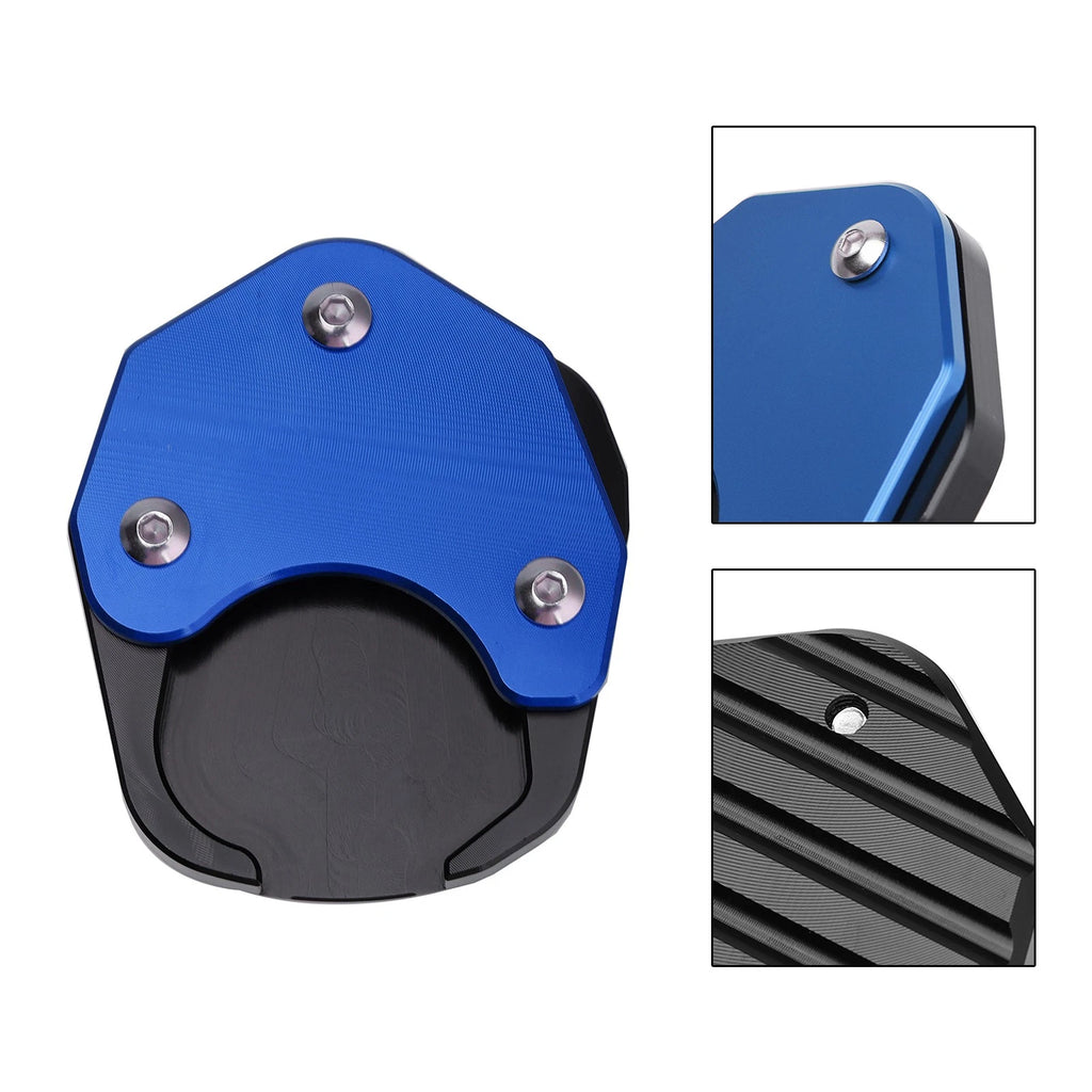 Kickstand Enlarger Plate Pad for Tiger Sport 660 (2022–2025) Blue