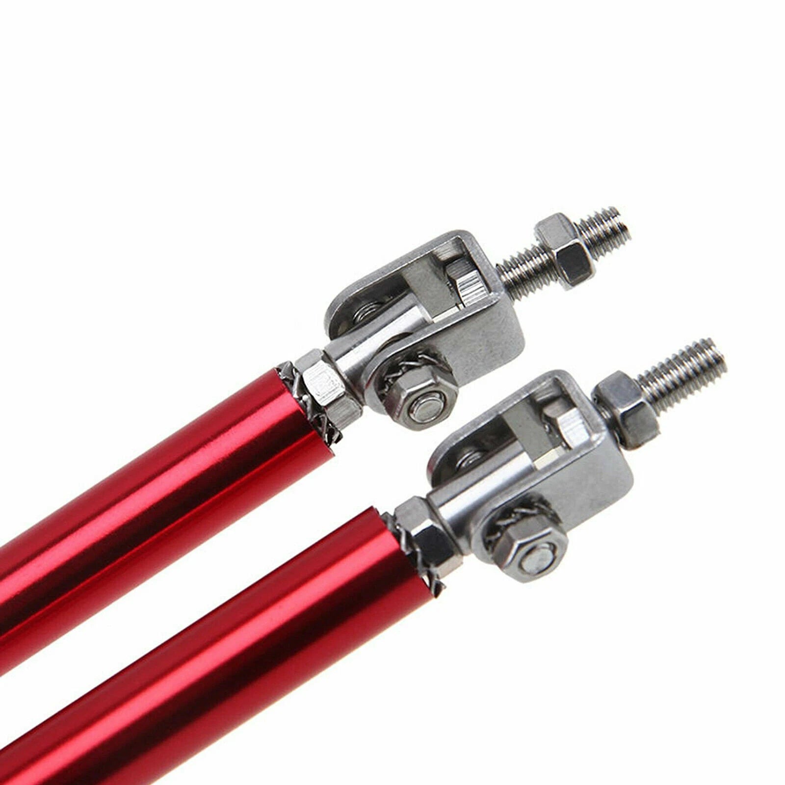 Red Front Bumper Lip Splitter Strut Rod Tie Support Bars for Chevy Camaro (2010-2015)