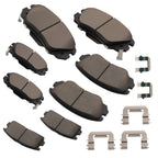 8pcs Ceramic Brake Pads Kit for Chevy Equinox GMC Terrain (2010–2017)