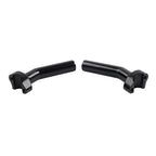 6" CNC Pullback Handlebar Risers Black for Harley Dyna Softail Sportster (2004-2023)