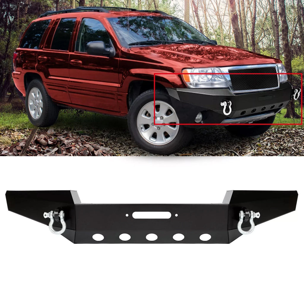 Winch Plate for Jeep Grand Cherokee WJ (1999–2004) Steel Black