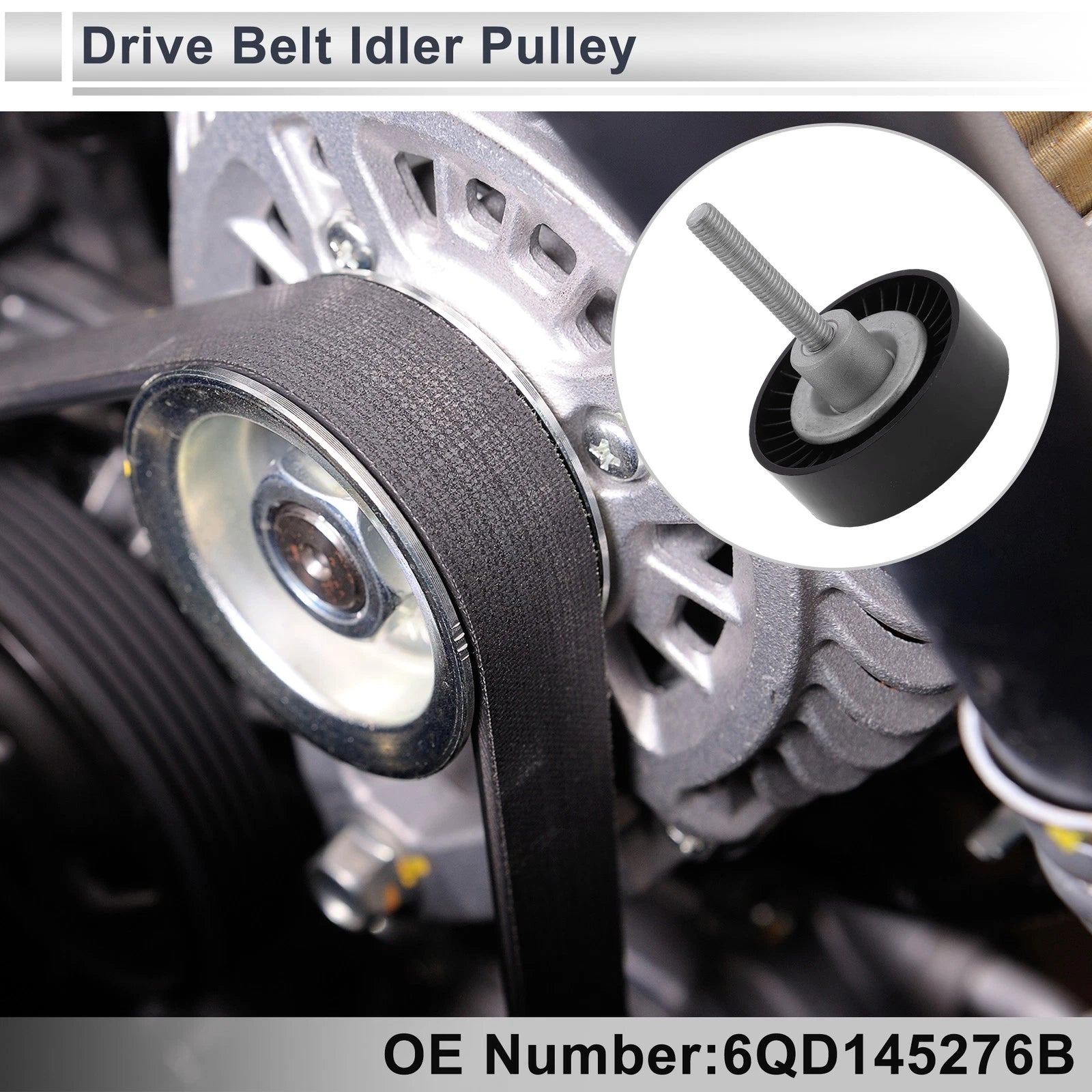 Drive Belt Idler Pulley for Audi A1 (No. 6QD145276B) (2011–2018)