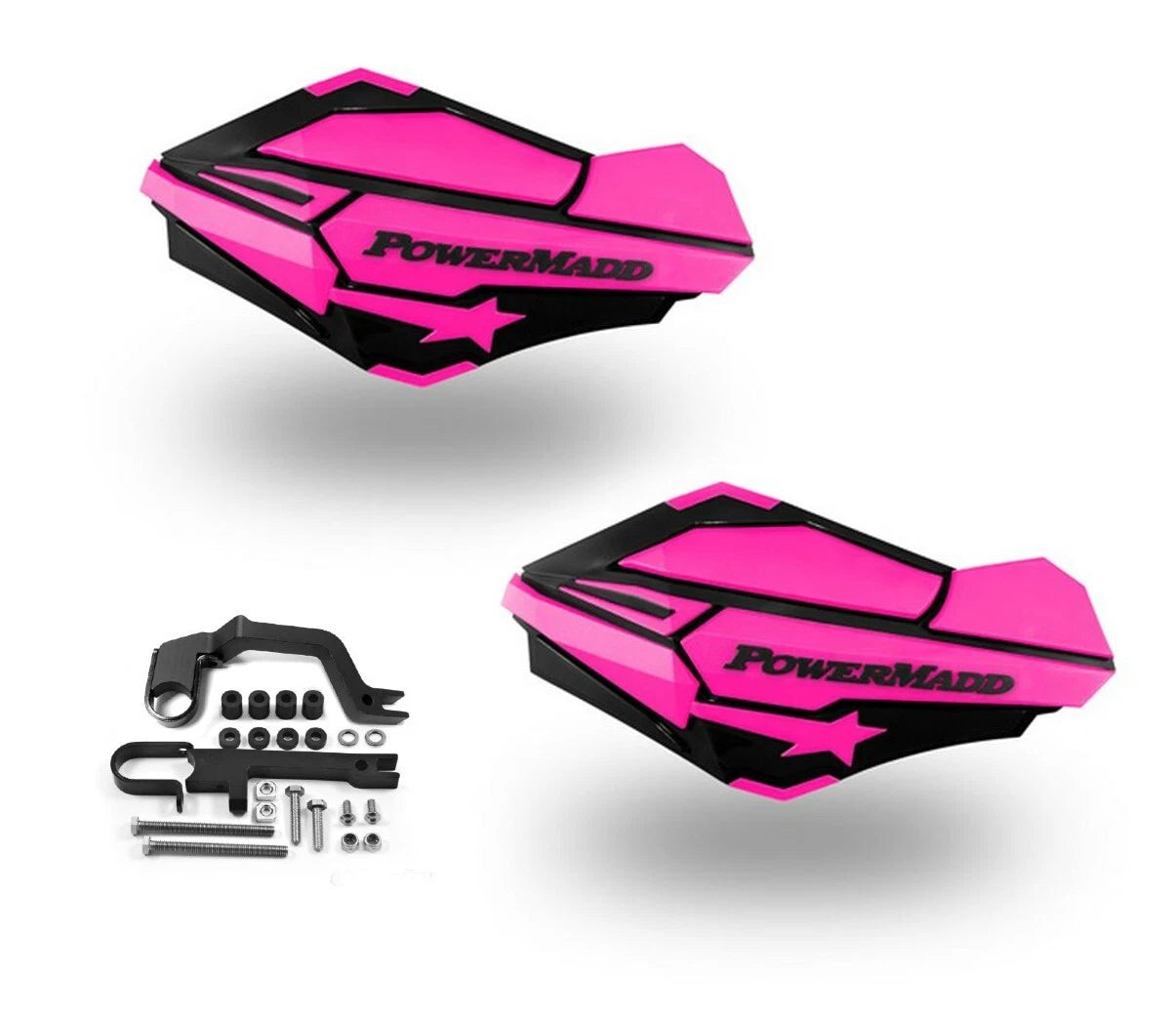 Powermadd Sentinel Handguards for Snowmobile (Stealth, Pink)