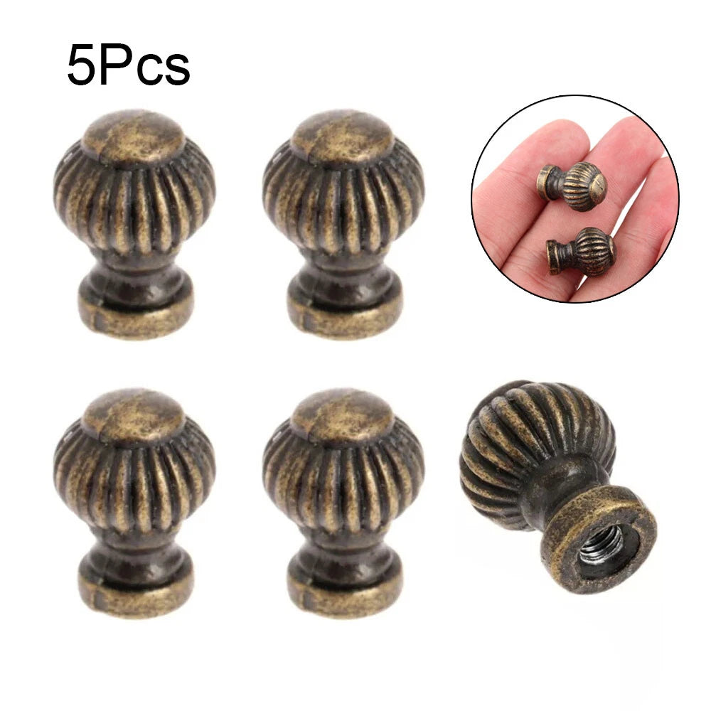 5Pc Antique Bronze Knob Pull Handle for Drawer Cabinet Cupboard (N/A)