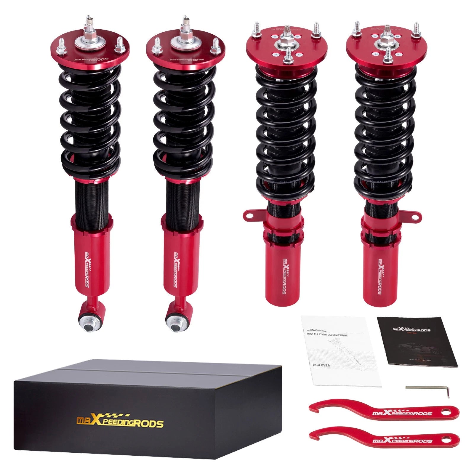 Coilover Kit for BMW 5 Series E60 (2004–2010) Adj Damper Red Shocks