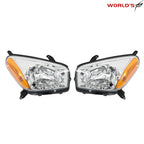 Set of 2 Halogen Headlights for Toyota RAV4 (2001–2003) Chrome Housing
