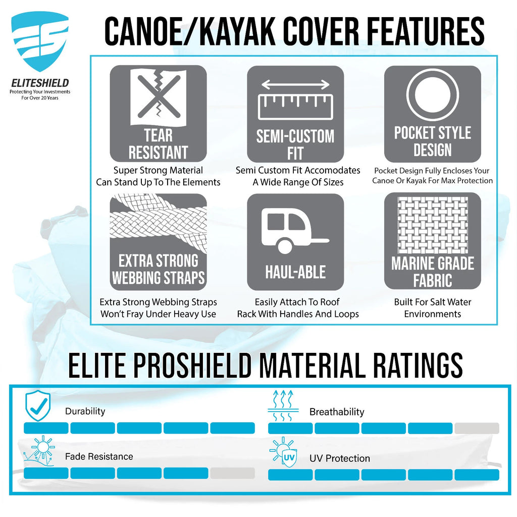 Kayak Storage Cover Bag for Wilderness Systems Recon 120 (Heavy Duty, Rainproof)
