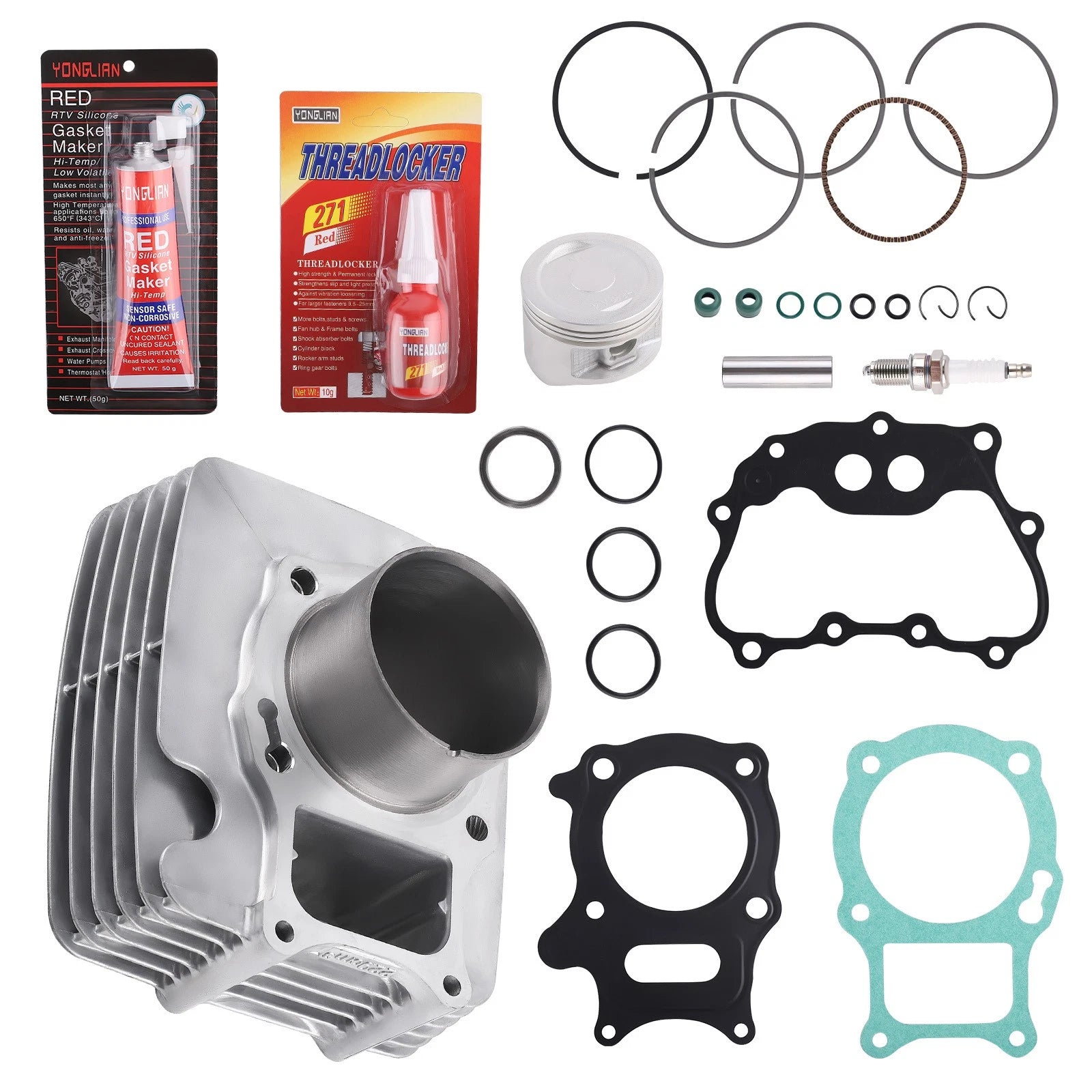 Cylinder Piston Top End Rebuild Kit for Honda TRX250 Recon Sportrax (1997–2023)